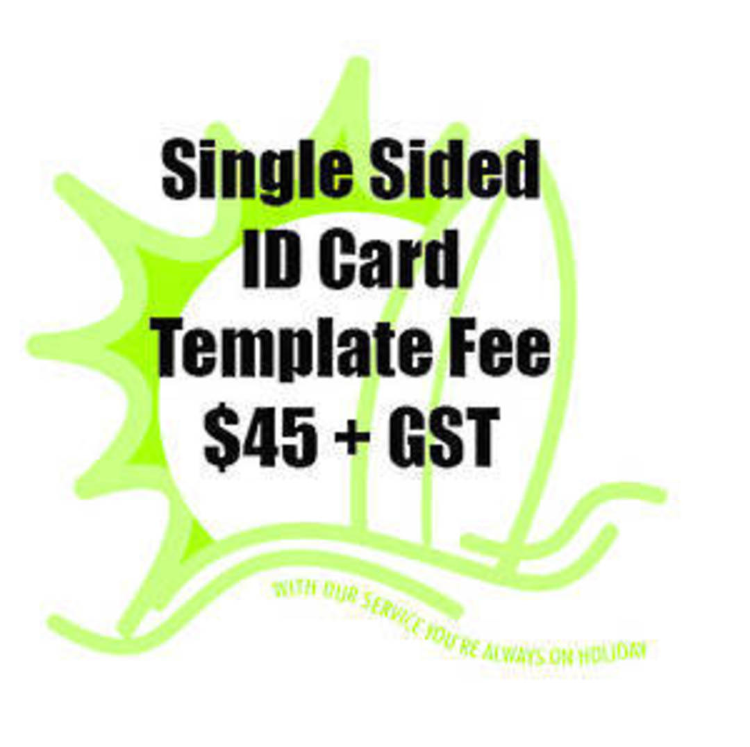 Single Sided ID  Template Fee image 0